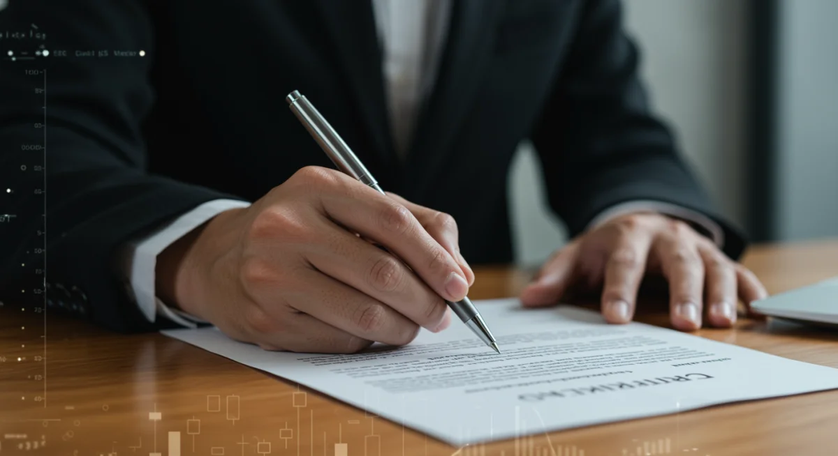 Signing a professional soccer contract, symbolizing successful negotiation and financial agreement.