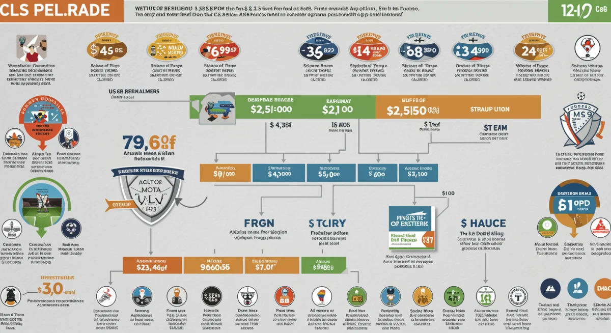 Infographic detailing the financial breakdown and allocation of the .5 billion MLS media rights agreement.