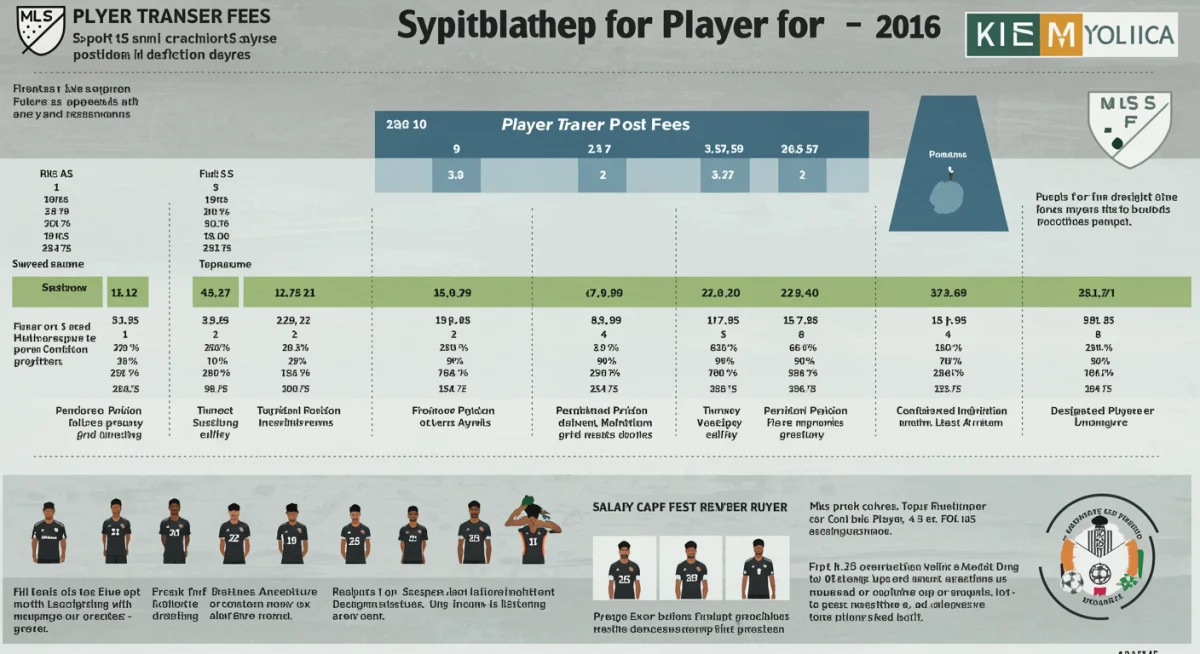 Infographic detailing MLS player transfer fees, salary cap, and Designated Player rules for strategic club planning.