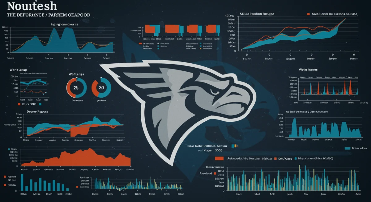 Data visualization of NFL player performance metrics and training camp reports