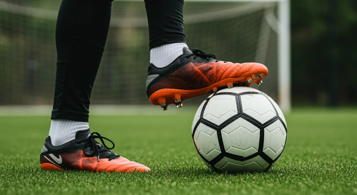 Player refining technical skills in training