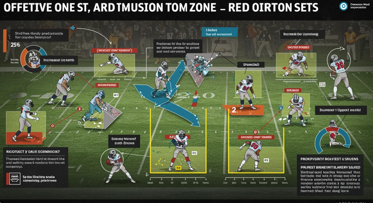 Infographic analyzing red zone offensive schemes and player target increases for fantasy football in 2025.