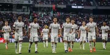 MLS 2026 Salary Cap: Maximizing Talent Acquisition MLS players celebrating, symbolizing strategic talent acquisition and salary cap management.