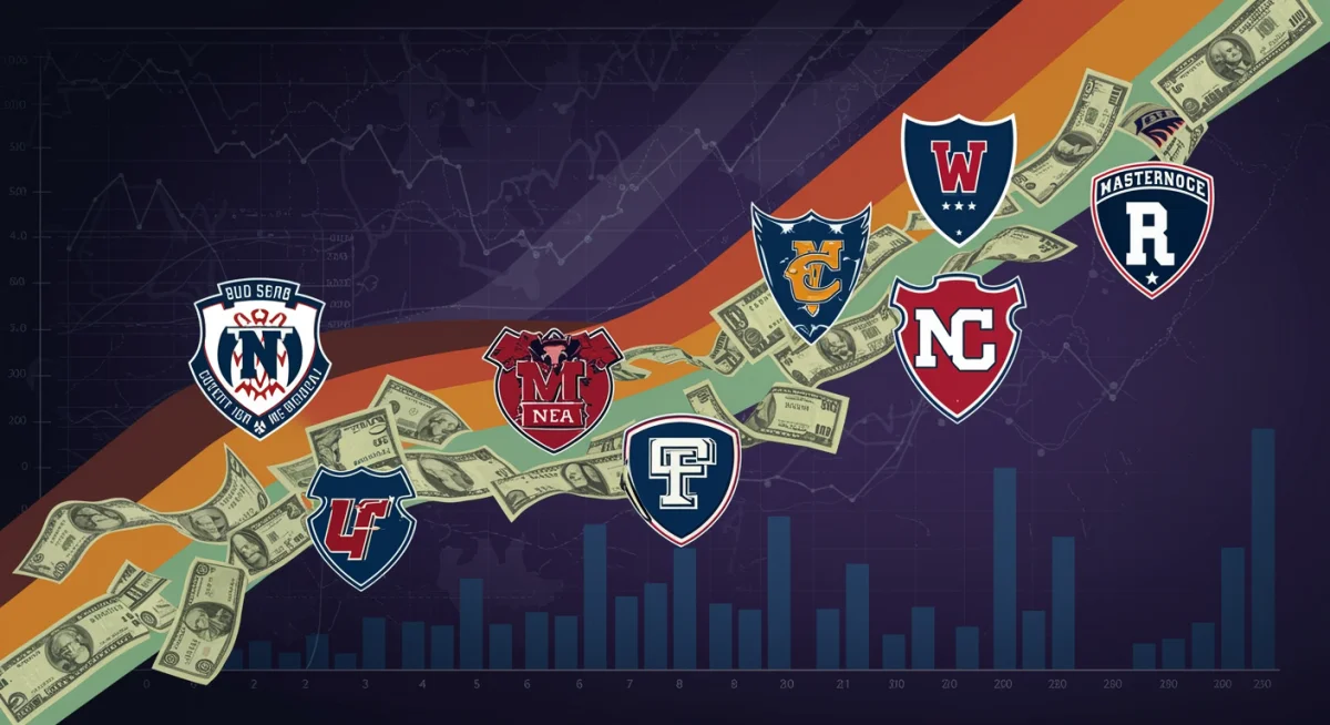 Revenue distribution among college athletic programs due to realignment